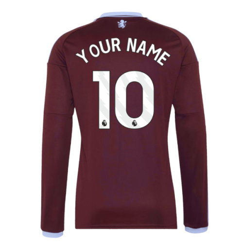 2026-2027 Aston Villa Long Sleeve Home Shirt (Your Name)