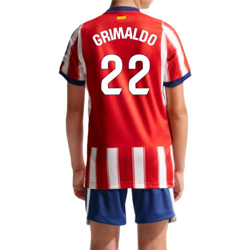2026-2027 Atletico Madrid Home Shirt (Kids) (Grimaldo 22)