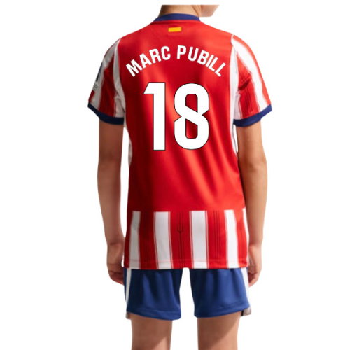 2026-2027 Atletico Madrid Home Shirt (Kids) (Marc Pubill 18)