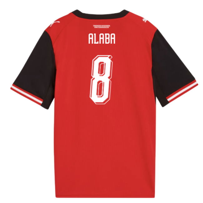 2026-2027 Austria Home Shirt (Kids) (Alaba 8)