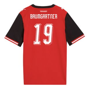 2026-2027 Austria Home Shirt (Kids) (Baumgartner 19)