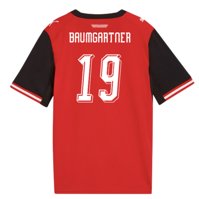 2026-2027 Austria Home Shirt (Kids) (Baumgartner 19)