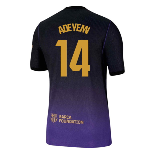 2026-2027 Barcelona Authentic Aero-Fit Match Away Shirt (Adeyemi 14)