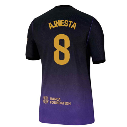 2026-2027 Barcelona Authentic Aero-Fit Match Away Shirt (A.Iniesta 8)
