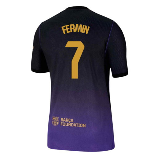 2026-2027 Barcelona Authentic Aero-Fit Match Away Shirt (Fermin 7)