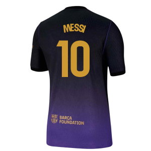 2026-2027 Barcelona Authentic Aero-Fit Match Away Shirt (Messi 10)