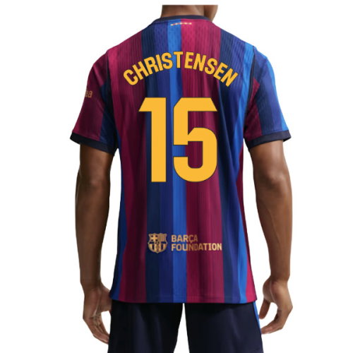2026-2027 Barcelona Authentic Aero-Fit Match Home Shirt (Christensen 15)