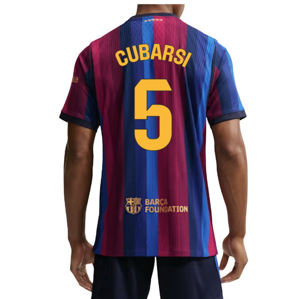 2026-2027 Barcelona Authentic Aero-Fit Match Home Shirt (Cubarsi 5)