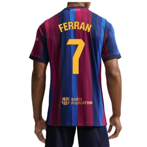 2026-2027 Barcelona Authentic Aero-Fit Match Home Shirt (Ferran 7)