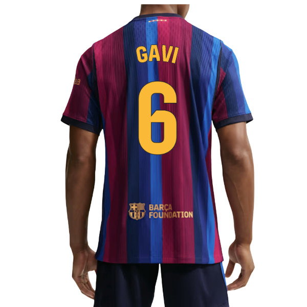 2026-2027 Barcelona Authentic Aero-Fit Match Home Shirt (Gavi 6)