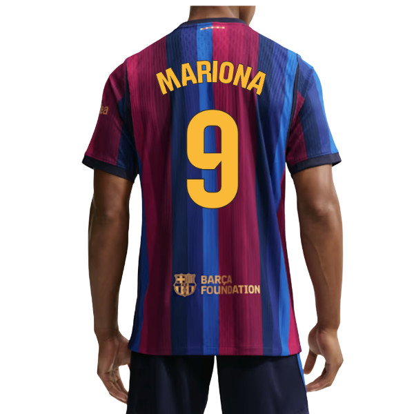 2026-2027 Barcelona Authentic Aero-Fit Match Home Shirt (Mariona 9)