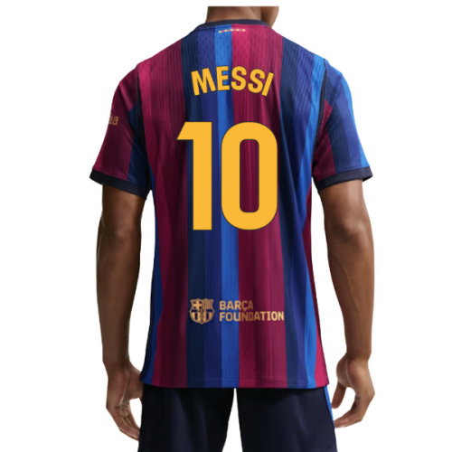 2026-2027 Barcelona Authentic Aero-Fit Match Home Shirt (Messi 10)