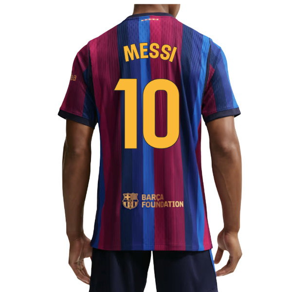 2026-2027 Barcelona Authentic Aero-Fit Match Home Shirt (Messi 10)