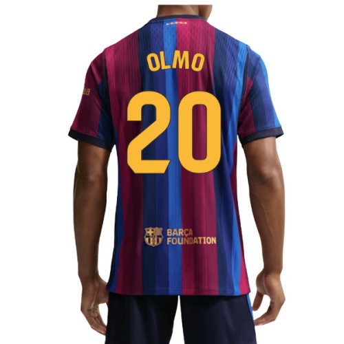 2026-2027 Barcelona Authentic Aero-Fit Match Home Shirt (Olmo 20)