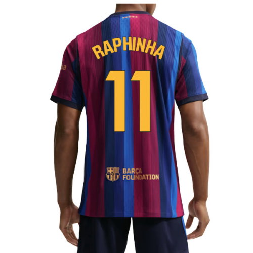 2026-2027 Barcelona Authentic Aero-Fit Match Home Shirt (Raphinha 11)