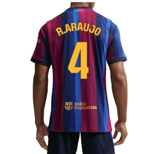 2026-2027 Barcelona Authentic Aero-Fit Match Home Shirt (R.Araujo 4)