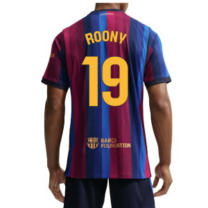 2026-2027 Barcelona Authentic Aero-Fit Match Home Shirt (Roony 19)