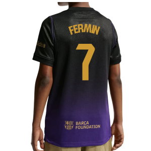 2026-2027 Barcelona Away Shirt (Kids) (Fermin 7)