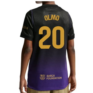 2026-2027 Barcelona Away Shirt (Kids) (Olmo 20)