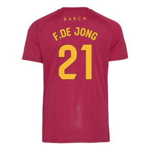 2026-2027 Barcelona Dri-Fit Strike Shirt (Noble Red) (F.De Jong 21)