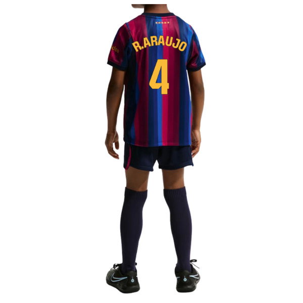 2026-2027 Barcelona Home Little Kids Mini Kit (R.Araujo 4)