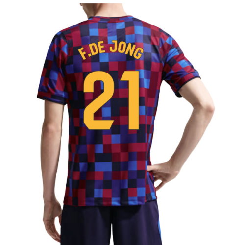 2026-2027 Barcelona Home Pre Match Top (Noble Red/Blue) (F.De Jong 21)