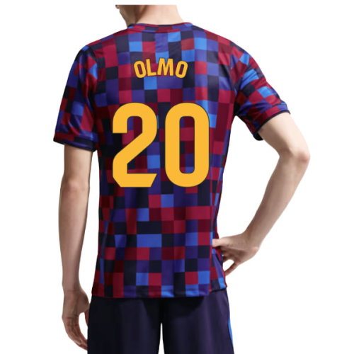 2026-2027 Barcelona Home Pre Match Top (Noble Red/Blue) (Olmo 20)