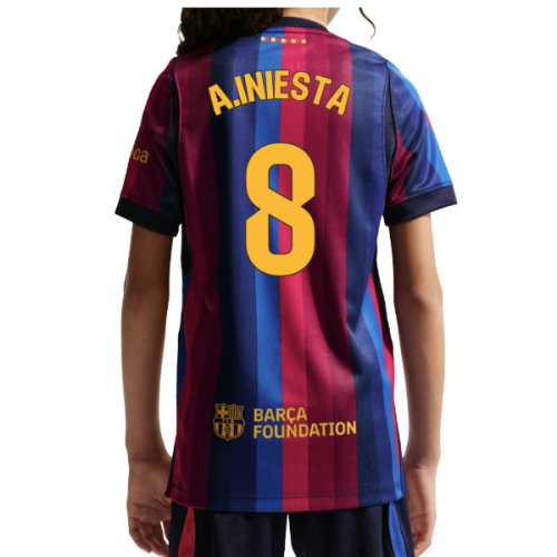 2026-2027 Barcelona Home Shirt (Kids) (A.Iniesta 8)