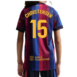 2026-2027 Barcelona Home Shirt (Kids) (Christensen 15)