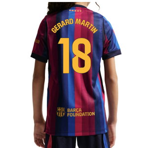 2026-2027 Barcelona Home Shirt (Kids) (Gerard Martin 18)