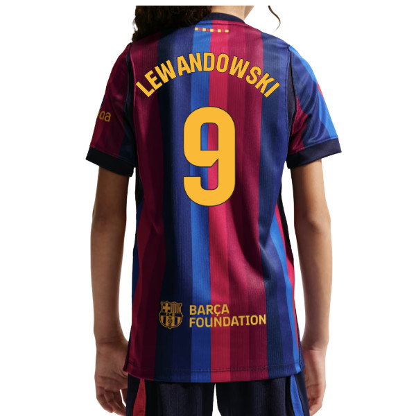 2026-2027 Barcelona Home Shirt (Kids) (Lewandowski 9)