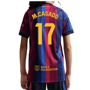 2026-2027 Barcelona Home Shirt (Kids) (M.Casado 17)