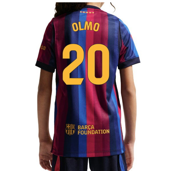 2026-2027 Barcelona Home Shirt (Kids) (Olmo 20)