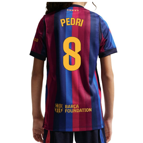 2026-2027 Barcelona Home Shirt (Kids) (Pedri 8)