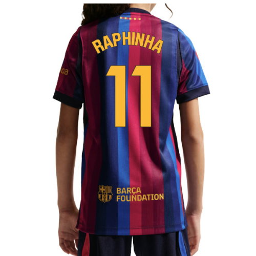 2026-2027 Barcelona Home Shirt (Kids) (Raphinha 11)