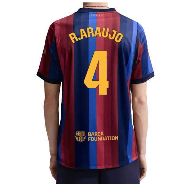 2026-2027 Barcelona Home Shirt (R.Araujo 4)