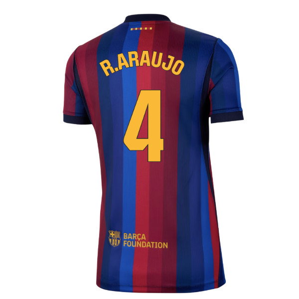 2026-2027 Barcelona Home Shirt (Womens) (R.Araujo 4)