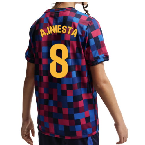 2026-2027 Barcelona Pre Match Shirt (Kids) (A.Iniesta 8)