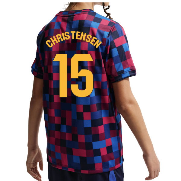 2026-2027 Barcelona Pre Match Shirt (Kids) (Christensen 15)