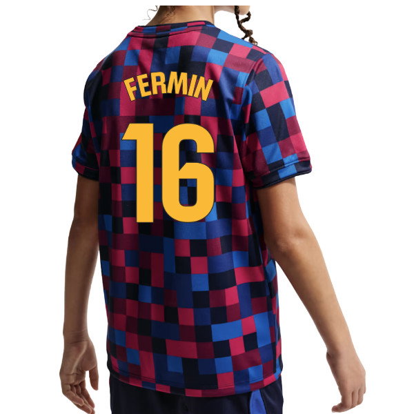 2026-2027 Barcelona Pre Match Shirt (Kids) (Fermin 16)