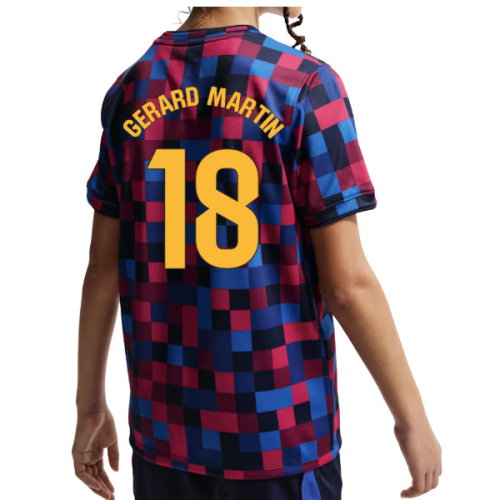 2026-2027 Barcelona Pre Match Shirt (Kids) (Gerard Martin 18)