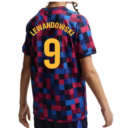 2026-2027 Barcelona Pre Match Shirt (Kids) (Lewandowski 9)