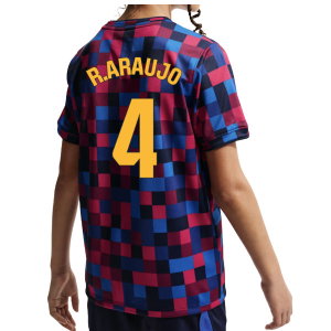 2026-2027 Barcelona Pre Match Shirt (Kids) (R.Araujo 4)