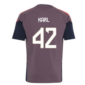2026-2027 Bayern Munich EU Training Jersey (Shadow Fig) - Kids (Karl 42)