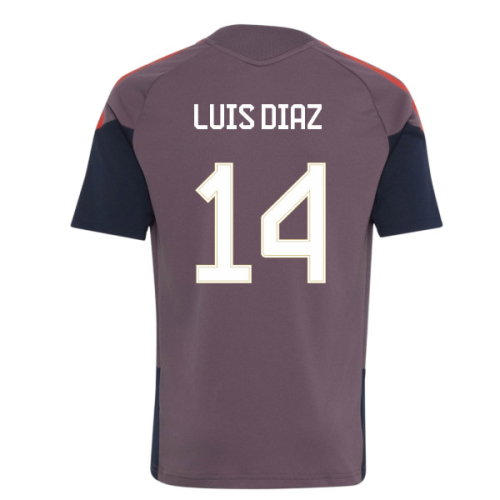 2026-2027 Bayern Munich EU Training Jersey (Shadow Fig) - Kids (Luis Diaz 14)