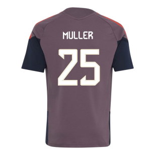2026-2027 Bayern Munich EU Training Jersey (Shadow Fig) - Kids (Muller 25)