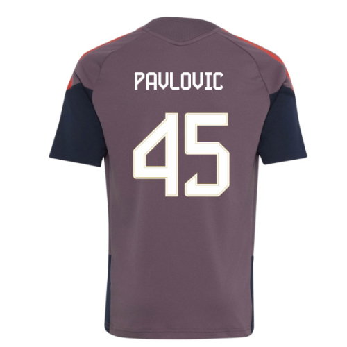 2026-2027 Bayern Munich EU Training Jersey (Shadow Fig) - Kids (Pavlovic 45)