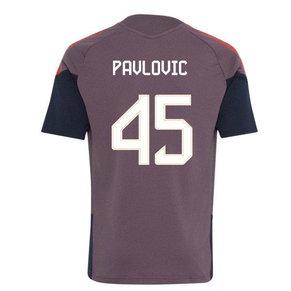 2026-2027 Bayern Munich EU Training Jersey (Shadow Fig) - Kids (Pavlovic 45)