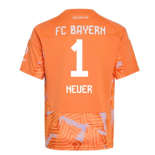 2026-2027 Bayern Munich Home Goalkeeper Shirt (Orange) - Kids (Neuer 1)