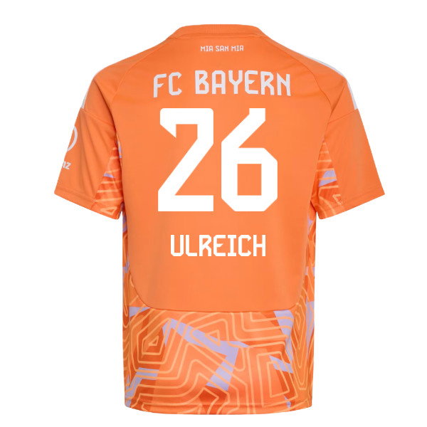 2026-2027 Bayern Munich Home Goalkeeper Shirt (Orange) - Kids (Ulreich 26)